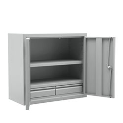 STIER Hängeschrank für Werkstatt mit Schubladen lichtgrau HxBxT 600x650x320mm