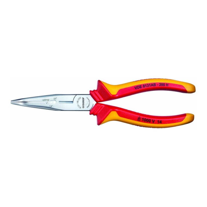 Gedore SB VDE 8131 AB-200 H VDE-Mehrfachzange 200 mm gewinkelt Hüllenisolierung