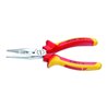 Gedore SB VDE 8132-200 H VDE-Flachrundzange mit Hüllenisolierung 200 mm