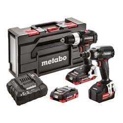 Metabo Akku-Maschinen Combo Set 2.2.7 18 V BL SE, Akku-Schlagbohrschrauber SB 18 LT BL SE, Akku-Schlagschrauber SSW 18 LTX 400 B