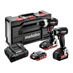 Metabo Akku-Maschinen Combo Set 2.2.6 18 V BL SE, Akku-Bohrschrauber BS 18 LT BL SE, Akku-Schlagschrauber SSW 18 LTX 400 BL SE