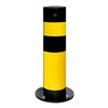 Moravia Rammschutz-Poller SWING für innen, Stahl,  gelb/schw., zum Aufdübeln, 159 mm
