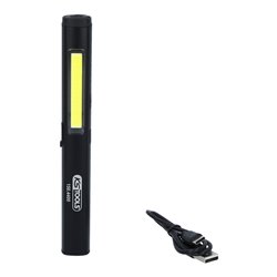 KS Tools LED COB Stripe Inspektionslampe 350 Lumen mit UV-Spot LED und Laserpointer