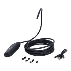 KS Tools Wi-Fi-Videoskop-Satz mit Ø 5,5 mm 0° HD Frontkamera-Sonde, 5-tlg.