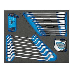 Gedore TS CT2-7R-2 Schraubenschlüssel-Satz in 2/4 Check-Tool-Modul