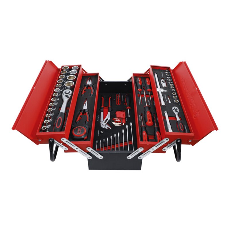 BGS Do it yourself Metall-Werkzeugkoffer inkl. Werkzeug-Sortiment 86-tlg.