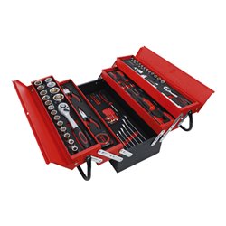 BGS Do it yourself Metall-Werkzeugkoffer inkl. Werkzeug-Sortiment 86-tlg.