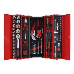 BGS Do it yourself Metall-Werkzeugkoffer inkl. Werkzeug-Sortiment 86-tlg.