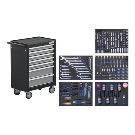 BGS Werkstattwagen 7 Schubladen mit 354 Werkzeugen 4209