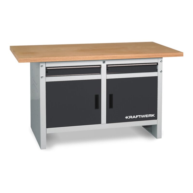 Kraftwerk Werkbank 840x1500x700 mm, 2 Türen, 2 Schubladen