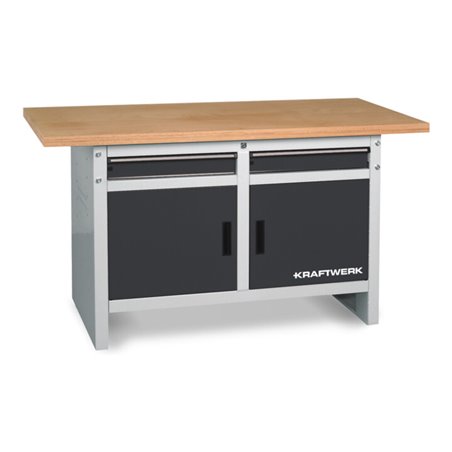 Kraftwerk Werkbank 840x1500x700 mm, 2 Türen, 2 Schubladen