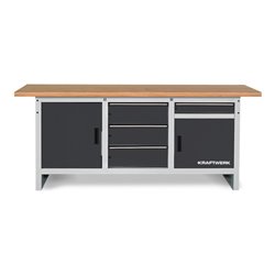 Kraftwerk Werkbank 840x2000x700 mm, 2 Türen, 4 Schubladen