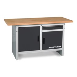 Kraftwerk Werkbank 840x1500x700 mm, 2 Türen, 1 Schublade