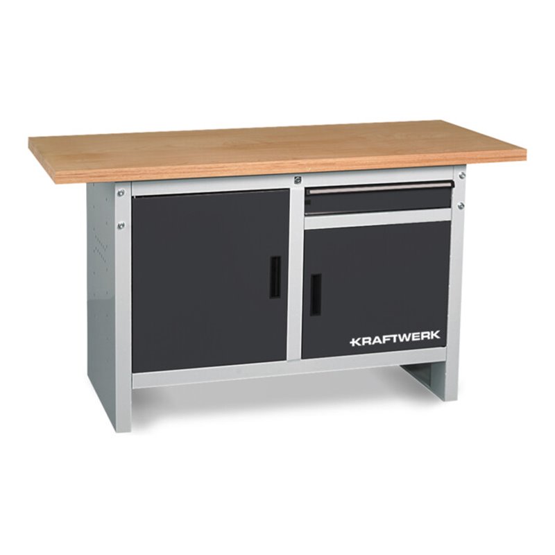 Kraftwerk Werkbank 840x1500x700 mm, 2 Türen, 1 Schublade