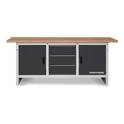 Kraftwerk Werkbank 840x2000x700 mm, 2 Türen, 3 Schubladen
