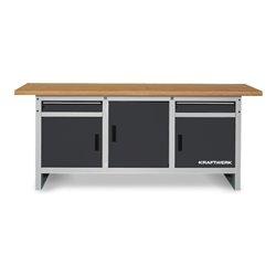 Kraftwerk Werkbank 840x2000x700 mm, 3 Türen, 2 Schubladen