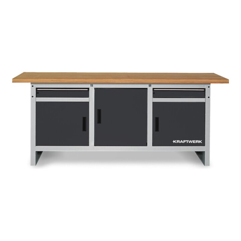 Kraftwerk Werkbank 840x2000x700 mm, 3 Türen, 2 Schubladen