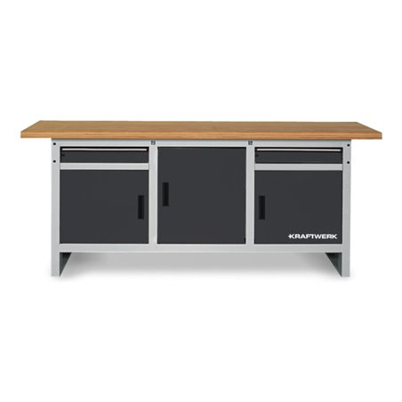 Kraftwerk Werkbank 840x2000x700 mm, 3 Türen, 2 Schubladen