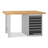 Kraftwerk Werkbank 850x1500x700 mm, Schubladenbox mit 7 Schubladen