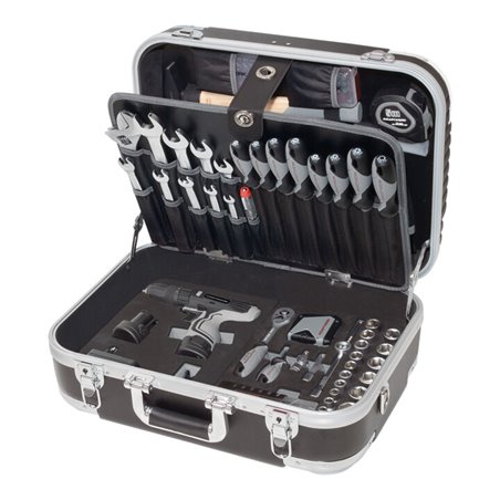 Kraftwerk Werkzeugkoffer B160, 3/8', 162-tlg. mit Kraftwerk Bohrschrauber