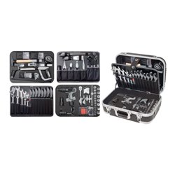 Kraftwerk Werkzeugkoffer B160, 3/8', 162-tlg. mit Kraftwerk Bohrschrauber