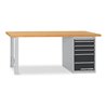Kraftwerk Werkbank 850x2000x700 mm, Schubladenbox mit 6 Schubladen