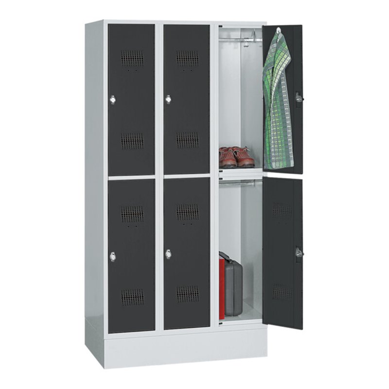 Kraftwerk Garderobenschrank Serie 53, 900x1850x500 mm, 6 Abteile