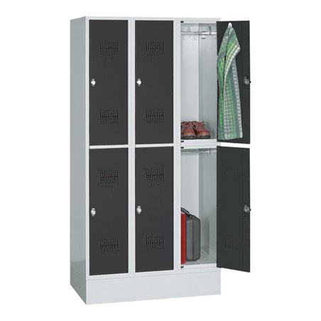 Kraftwerk Garderobenschrank Serie 53, 900x1850x500 mm, 6 Abteile