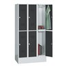 Kraftwerk Garderobenschrank Serie 53, 900x1850x500 mm, 6 Abteile