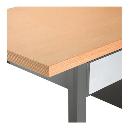 Kraftwerk Werkbankplatte 1500x700 mm, Buche Multiplex 50 mm, 31 KG