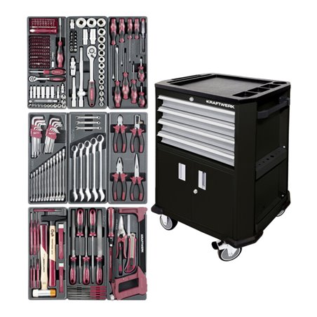 Kraftwerk Werkstattwagen P206 Schwarz  bestückt 286 - tlg.