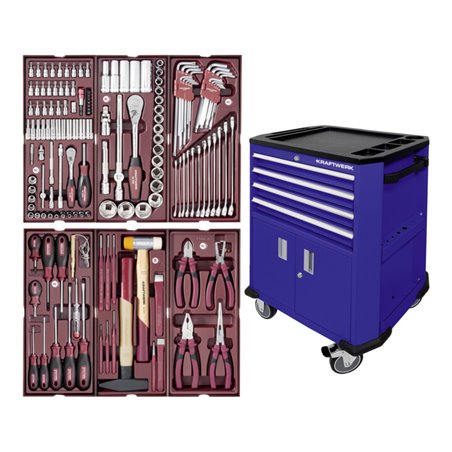 Kraftwerk Werkstattwagen P206 Blau bestückt 150 - tlg.