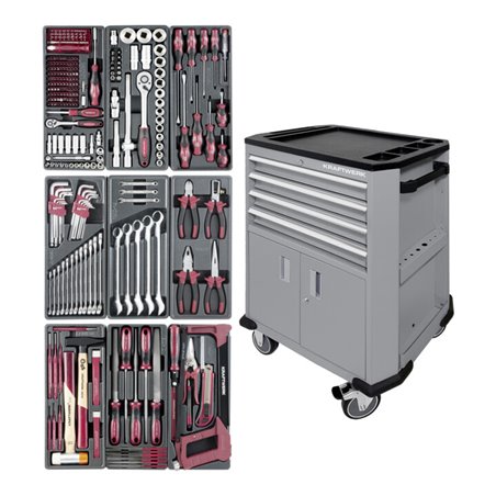 Kraftwerk Werkstattwagen P206 Grau bestückt 286 - tlg.