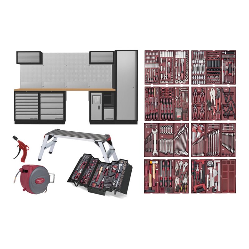 Kraftwerk Mobilio Werkstatteinrichung mit Werkzeuge, 3964-TOOL-001