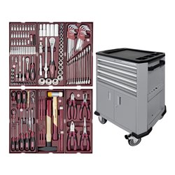 Kraftwerk Werkstattwagen P206 Grau bestückt 150 - tlg.