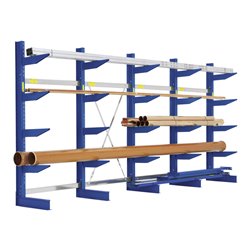 Bito Kragarmregale Typ S, einseitige Nutzung, enzianblau