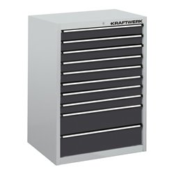 Kraftwerk Schubladenschrank 550 mit 10 Schubladen, 1000x695x695 mm V150