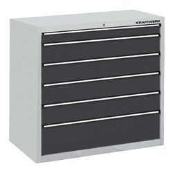 Kraftwerk Schubladenschrank 562 mit 6 Schubladen, 1000x1000x695 mm V150