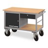Kraftwerk Werkstattwagen mit 1 Schubladenbox, 1 Schublade und 1 Ablageboden, 835x1300x600 mm, 83 KG