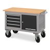 Kraftwerk Werkstattwagen mit 4 Schubladen und 1 Schubladenbox, 835x1300x600 mm, 107 KG