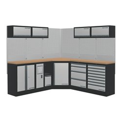 Kraftwerk Mobilio 5er Kombi, Unterschranke, Eckschrank, Oberschrank, 3964O