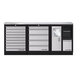 Kraftwerk Mobilio 3er Kombi Eimer, Edelstahl