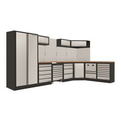 Kraftwerk Mobilio 7er Kombi, 1x Hochschrank, Werkstattwagen, Eckschrank, 3964P