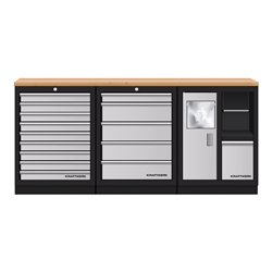 Kraftwerk Mobilio 3er Kombi Eimer, Buche Multiplex