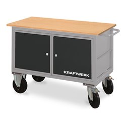 Kraftwerk Werkstattwagen mit 2 Schubladenboxen, 835x1300x600 mm, 95 KG