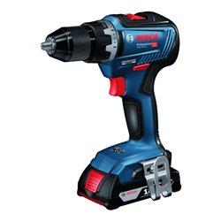 Bosch Akku-Bohrschrauber GSR 18V-55, 2x 2.0 Ah, GAL 18V-40, L-BOXX