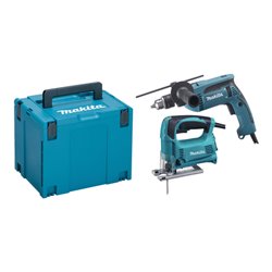 Makita Schlagbohrmaschine und Stichsäge Kombi-Set DK0073J