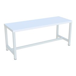 Pavoy Umkleidesitzbank 1000 mm, einseitig, PVC-Leisten, RAL 7035