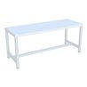 Pavoy Umkleidesitzbank 1000 mm, einseitig, PVC-Leisten, RAL 7035