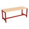 Pavoy Umkleidesitzbank 1000 mm, einseitig, Buchenleisten, RAL 3000